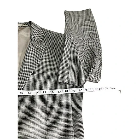 Burberry London ‘Bond Street‘ Blazer Men 38R Houndstooth Silk Wool Recent Jacket
